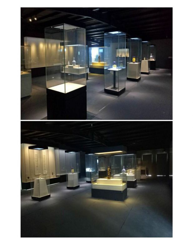 專(zhuān)業(yè)定制四面玻璃博物館展柜 深圳華信工廠優(yōu)質(zhì)服務(wù)與圖片展示